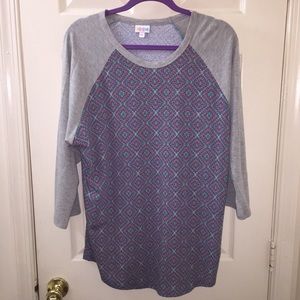 Lularoe Randy Geometric Women Plus Size Top